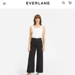 Everlane The Lightweight Wide-Leg Crop Chino